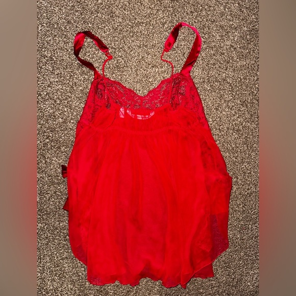 Victoria's Secret Red Lace Lingerie - Picture 3 of 5